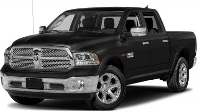 Chrome grille and alloy wheels on crew cab pickup