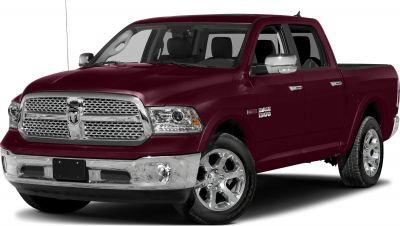 Chrome grille and bumper on a crew cab pickup truck front view