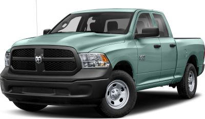 Front grille, headlights, and side profile of a pickup truck
