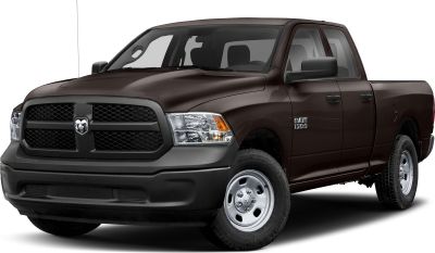 Black honeycomb front grille and steel wheels on pickup truck