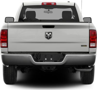 Rear view with tailgate, taillights, and FlexFuel badge