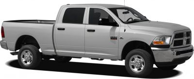 Silver extended crew cab long pickup truck side view