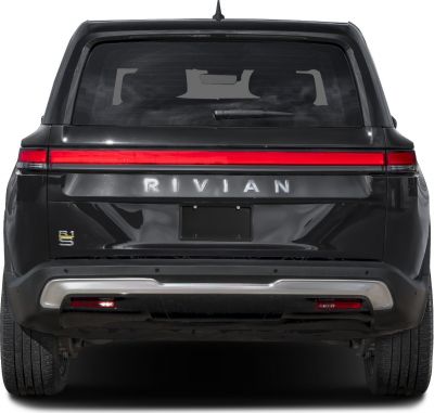Full-width LED tail light and silver rear bumper trim with rear windshield wiper