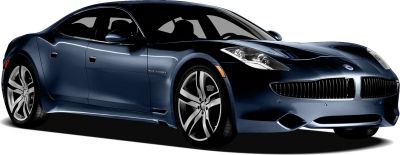 Luxury sports sedan front and side view with distinctive grille and alloy wheels.