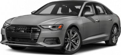 Front angled view of a modern sedan with LED headlights and alloy wheels