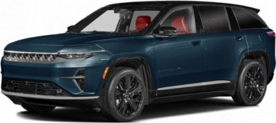 Sleek front fascia and black alloy wheels on a modern SUV.