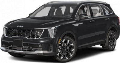 Black SUV with front grille and alloy wheels