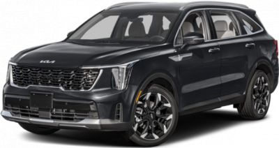 Bold front grille with vertical LED headlights and multi-spoke alloy wheels