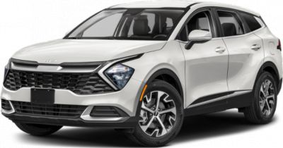 SUV front and side view with LED headlights and alloy wheels