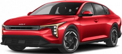 Front view with sharp LED headlights and stylish alloy wheels