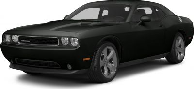 Front view of sport coupe with distinctive grille and dual headlights