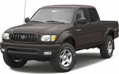 Front three-quarter view of mid-size double cab pickup with rugged tires