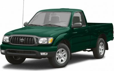 Front three-quarter view of single cab pickup truck with rugged edges and compact bed