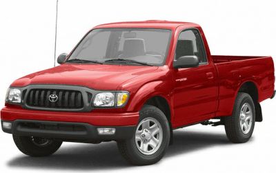 Red single cab pickup truck with facelifted grill and compact design