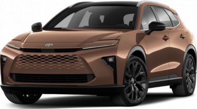 Sleek modern SUV front grille with LED headlights