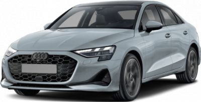 Front view with hexagonal grille and LED headlights