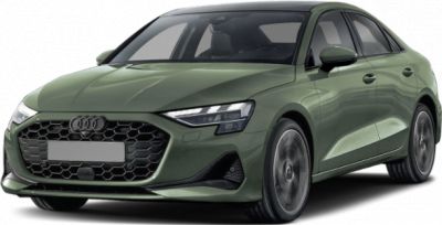 Front view with honeycomb grille and sharp LED headlights