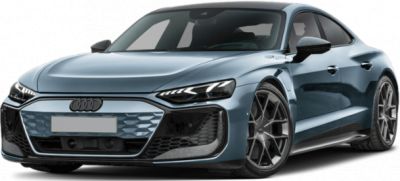 Front view with aerodynamic design and LED headlights