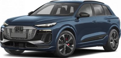 Electric SUV with futuristic LED headlights and aerodynamic design
