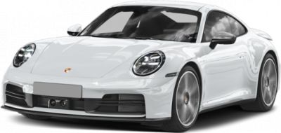 Sleek front view with aerodynamic curves and distinct headlights