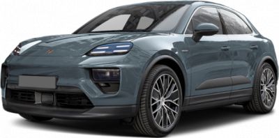 Electric SUV with LED headlights and aerodynamic front design