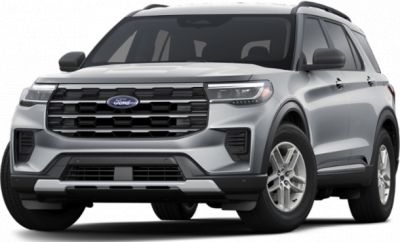 Front perspective showcasing bold grille and LED headlights.