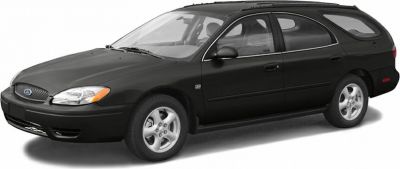 Side profile view of station wagon with alloy wheels