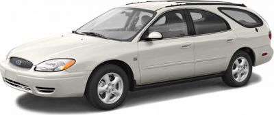 Side and front view of a five-door station wagon with sleek front and roof rails.