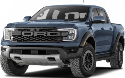Front view of rugged pickup with bold grille, aggressive tires, and robust bumper.