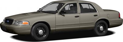 Side profile of full-size sedan with black steel wheels.