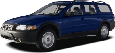 Blue station wagon with roof rails and protective cladding