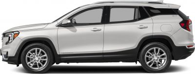 Side profile of a modern compact SUV with detailed wheel design and sleek body lines
