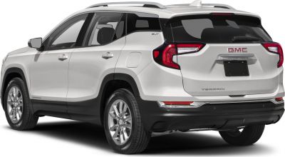 Rear and side profile with signature tail lights and SUV design