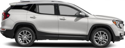 Sleek SUV side profile with alloy wheels and black trim accents