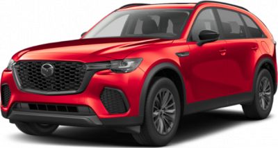 Bold black mesh grille and sleek side profile with black roof rails.