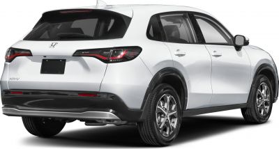 Rear and side view of a modern compact SUV with updated tail lights and alloy wheels