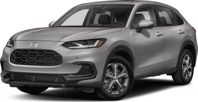 Modern front grille and sleek LED headlights on compact SUV