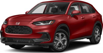 Front and side view of a modern compact SUV with sleek design elements
