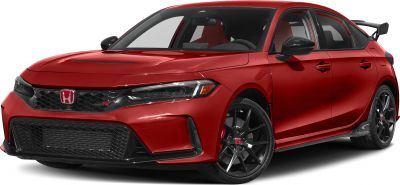 Aggressive front grille, hood vents, sporty rear wing spoiler