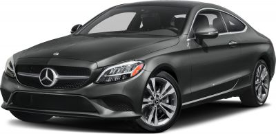 Grey coupe with LED headlights and multi-spoke alloy wheels