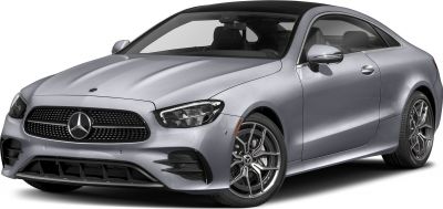 Front grille, headlights, and multi-spoke alloy wheels on a coupe