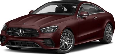 Coupe body with front grille, LED headlights, and alloy wheels