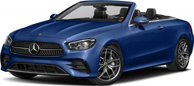 Convertible luxury sedan with AMG wheels and sleek front grille