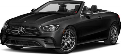 Convertible luxury car with modern front grille and alloy wheels