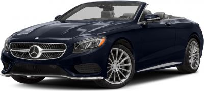 Luxury convertible with diamond-pattern front grille and LED headlights