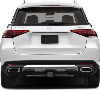 Rear view with LED tail lights and dual exhausts
