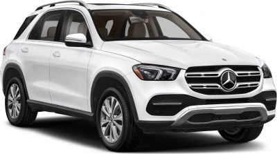 White SUV front side with LED headlights and multi-spoke wheels