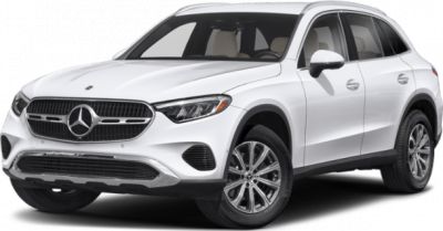 White luxury SUV with LED headlights and aggressive front grill