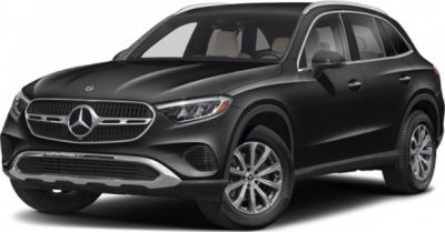 Front view of sleek SUV with modern grille and headlights