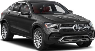 Front grille and LED headlights of luxury SUV